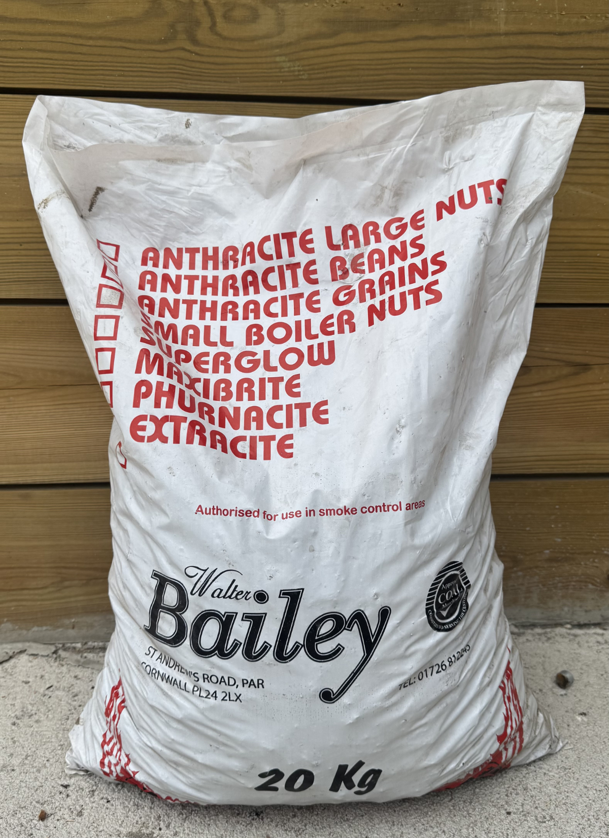bag of small anthracite nuts